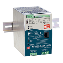 Fuente de Poder Industrial de 240W con Cargador de Baterías, salida 12Vcc, 20A, para montaje Riel Din