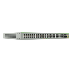 Switch PoE+ Administrable CentreCOM FS980M, Capa 3 de 48 Puertos 10/100Mbps + 4 SFP Gigabit, 375W