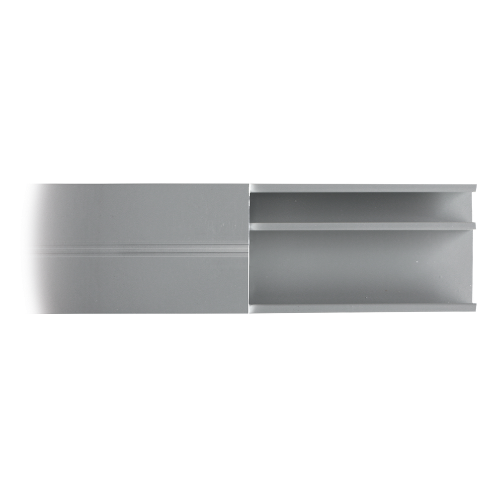 Canaleta de aluminio línea X color blanco, 53 x 14,66 mm, tramo de 2 metros