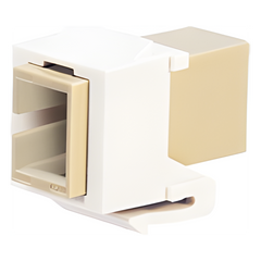 Módulo Acoplador SC Simplex, para Fibra Óptica Monomodo OS1/OS2, Tipo Keystone, Color Blanco