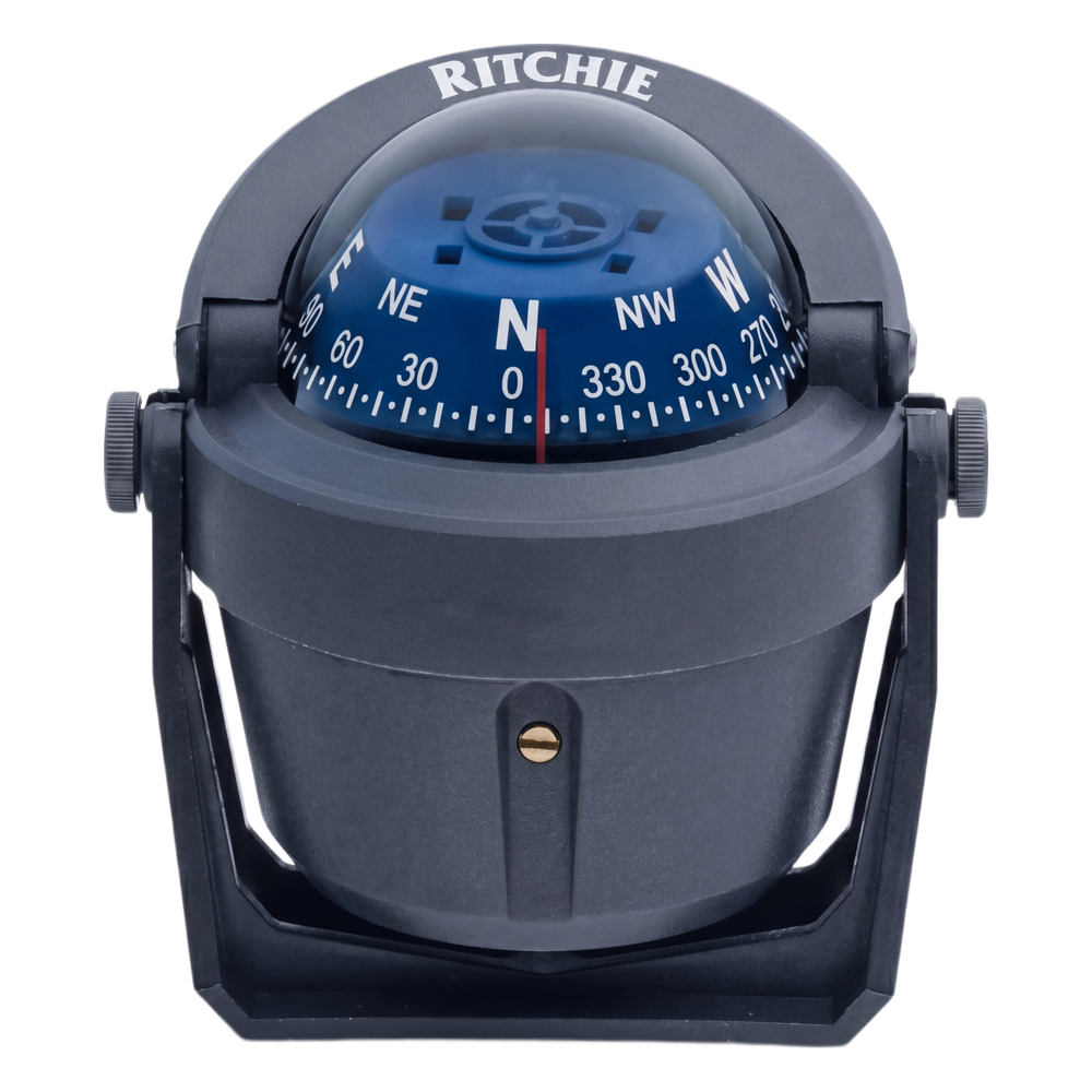 Brújula de Navegación Marítima Ritchie Explorer B-51G / Montaje en Bracket / Dial 2 3/4" (70 mm) / Iluminación Nocturna Verde / DirectiveForce Magnets / Construcción Compuesta Alta Temperatura / 100% Reparable