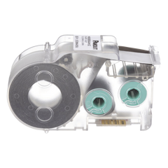 Casete de Etiquetas de Poliolefina de Cinta Continua, Tubo Termocontráctil, 11.2 mm de Ancho, 2.4 Metros (7.87 Pies) de Largo, Para Cables de 2 a 6.4 mm (16-10 AWG) de Diámetro, Color Blanco