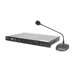 KIT de Amplificador de 120W Modelo SF120DTB | más Micrófono de Escritorio Modelo SF621A