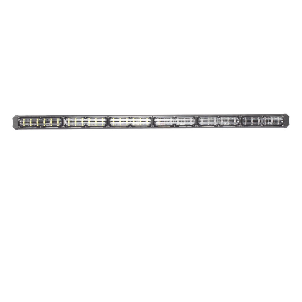 Barra de luz de advertencia de 6 Módulos de 6 LED, 30 Pulgadas, Rojo / Azul