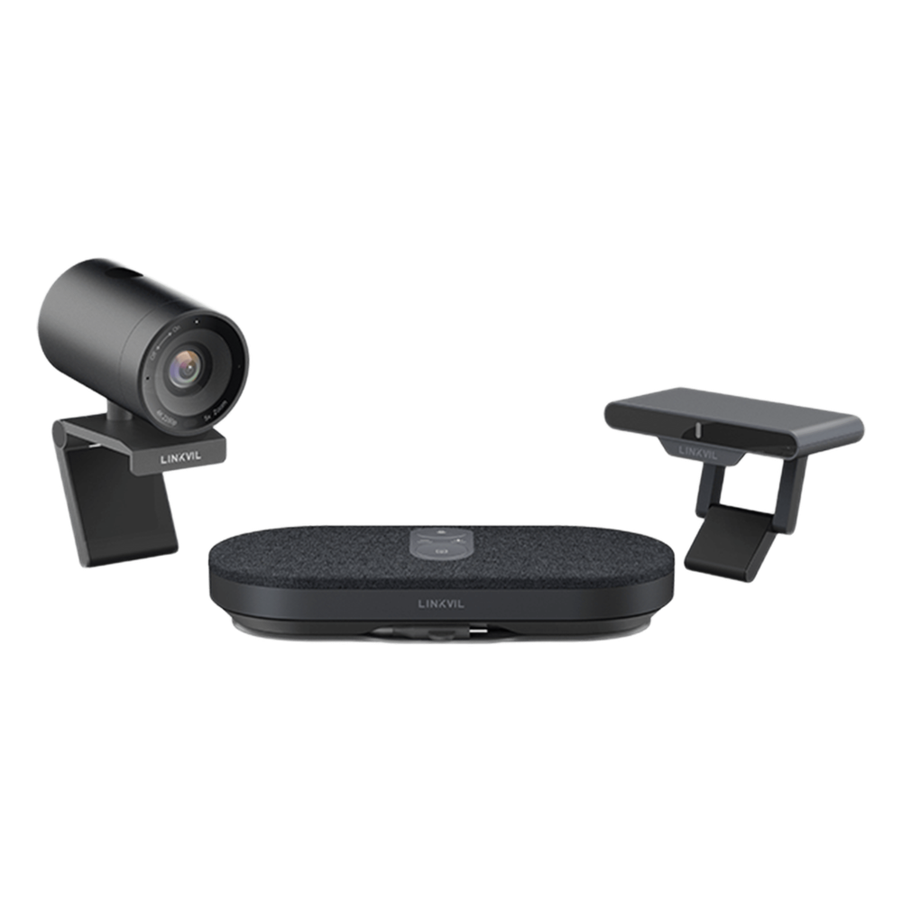 Sistema Videoconferencia 4K Todo en Uno / Cámara 8MP + Altavoz 3W / Micrófono 8 Filas / USB Type-C BYOD / Transmisión Inalámbrica 4K / Salas hasta 32 m² (344 ft²)