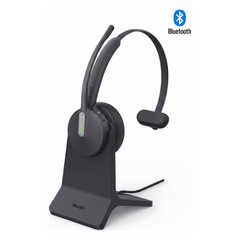Auriculares mono Yealink BH70 edición MS con base de carga / Bluetooth 5.3 con adaptador USB C&A / 35 horas de conversación / Cancelación de ruido con 3 micrófonos
