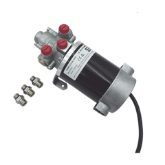 Bomba Hidráulica Reversible PUMP-3 / 12V DC / Flujo 1.6L (98 cu.in) por Minuto / Cilindro 160-550 cc (9.8 - 33.5 cu.in) / Conexiones ORB / Incluye 3 Adaptadores ORB-5 a 9/16 UNF / Compatible con SteadySteer