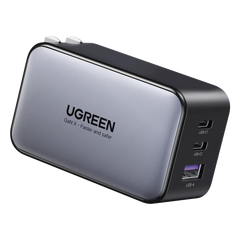 Cargador de 65W serie Nexode | 3 Puertos de Carga Rápida | 2 USB-C | 1 USB-A | Tecnología GaN II | Power Delivery 3.0 | Quick Charge 4.0 | Chip Confiable y Carga Inteligente | Optimiza la Experiencia de Carga | Carcasa Ignifuga