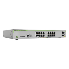 Switch PoE+ Administrable CentreCOM GS970M, Capa 3 de 16 Puertos 10/100/1000 Mbps + 2 SFP Gigabit, 247 W