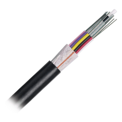 Cable de Fibra Óptica de 12 Hilos, OSP (Planta Externa), No Armada (Dieléctrica), 250um, Monomodo OS2, Precio Por Metro