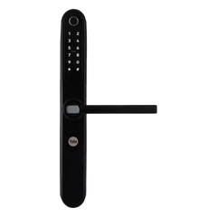 Cerradura Eléctrica Digital Yale YSD100 / Mecanismo 2885 Negro / HUB Yale Connect / 100 Códigos y Huellas / 3 Tarjetas Proximidad / Compatible Alexa y Google / Para Perfiles Aluminio 1"