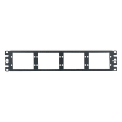 Patch Panel de Fibra Óptica, Para 8 Placas Acopladoras FAP o FMP, Color Negro, 2UR