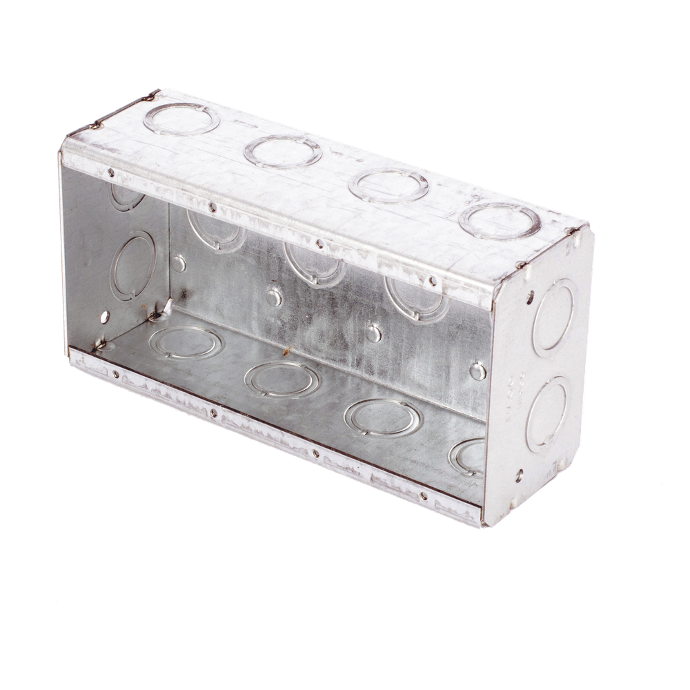 Caja Multigang de 4 Gangs,/ Profundidad de 2-1/2"/ 20 TKO (1/2"- 3/4").