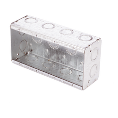 Caja Multigang de 4 Gangs,/ Profundidad de 2-1/2"/ 20 TKO (1/2"- 3/4").