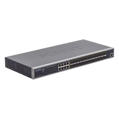 Switch Administrable Capa 2 con Fuente de Alimentación Redundante, 24 Puertos SFP Gigabit 100/1000X, 8 Puertos Combo RJ45 Gigabit.