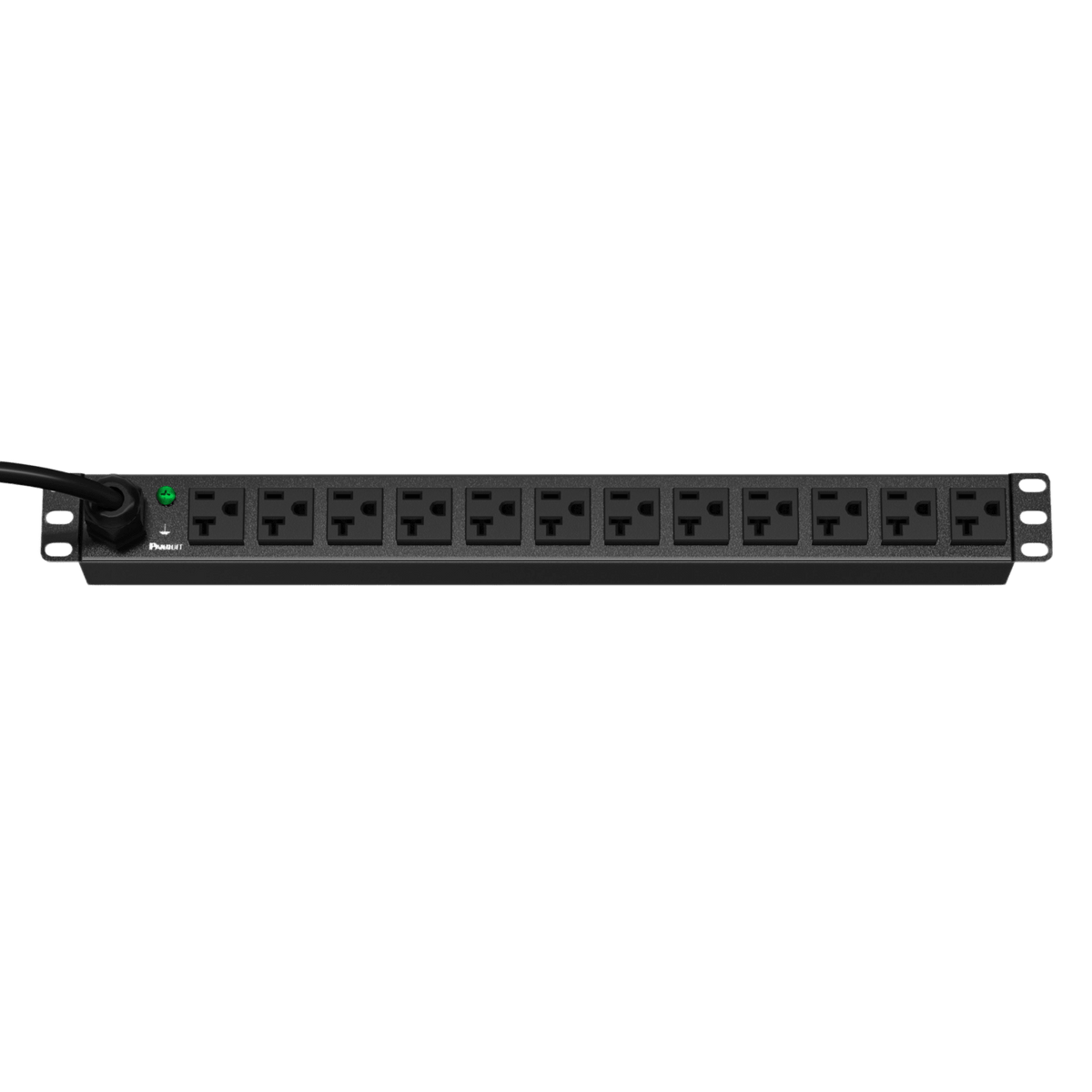 PDU ES2P Básico para Distribución de Energía, Enchufe de Entrada NEMA L5-20P, Con 12 Contactos NEMA 5-20R, Instalación Horizontal de 19in, 1UR, 20 Amp, 120 Vca
