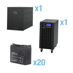 UPS Trifásico de 10 kVA/10 kW, Topología Online Doble Conversión, Voltaje de 208/220 Vca de L-L, Respaldo de 5 Minutos al 100% de Carga, Incluye Módulo y Banco de Baterías