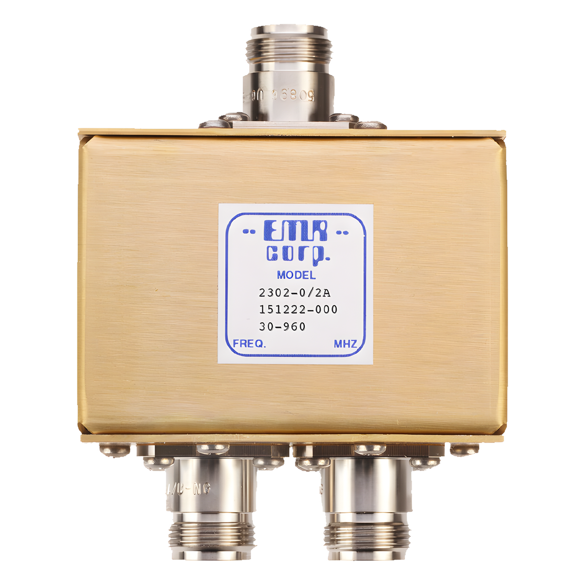 Divisor de Potencia EMR de 2 Vías, 30-960 MHz, 0.5 Watt, Conectores N Hembra.