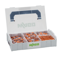 Kit de Bornas de Conexión L-BOXX Mini / Serie 221 / 4 mm² / Transparente / Temperatura 85°C / 4-5 Conductores