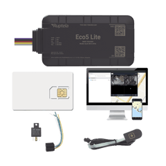 Rastreador Vehicular y Monitoreo de Flota / BLE 5.0 y GNSS / LTE CAT1 y LTE-M con Respaldo 2G / GNSS U-blox / MiKado IP54 / -20 °C a +40 °C / Acelerómetro de 3 Ejes / Suministro 9-32 V / Batería Interna