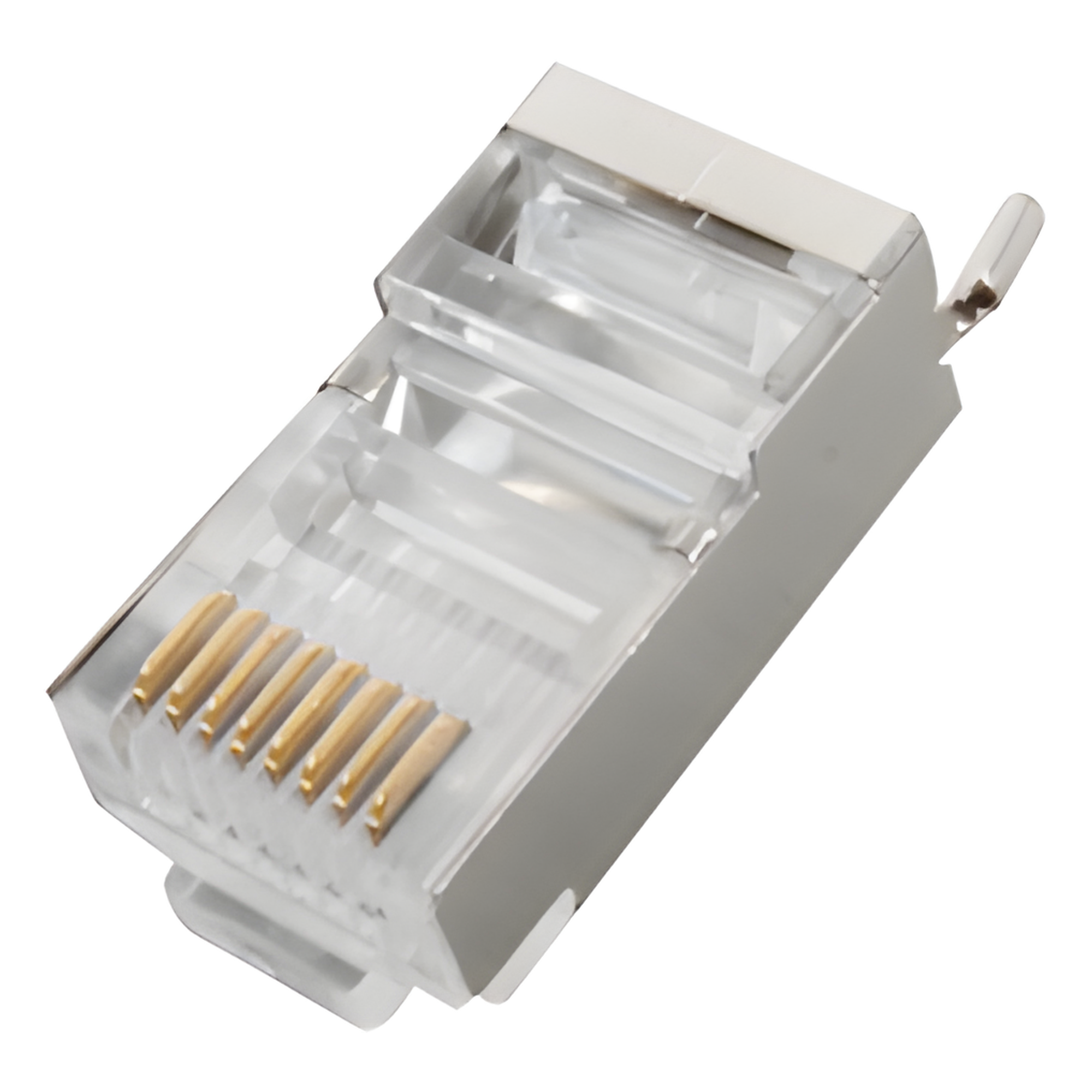 Conector RJ45 para Cable FTP/STP Categoría 5E - Blindado con Pin a Tierra