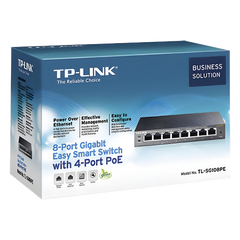 Easy Smart Switch PoE JetStream , 8 puertos 10/100/1000 Mbps  55 W