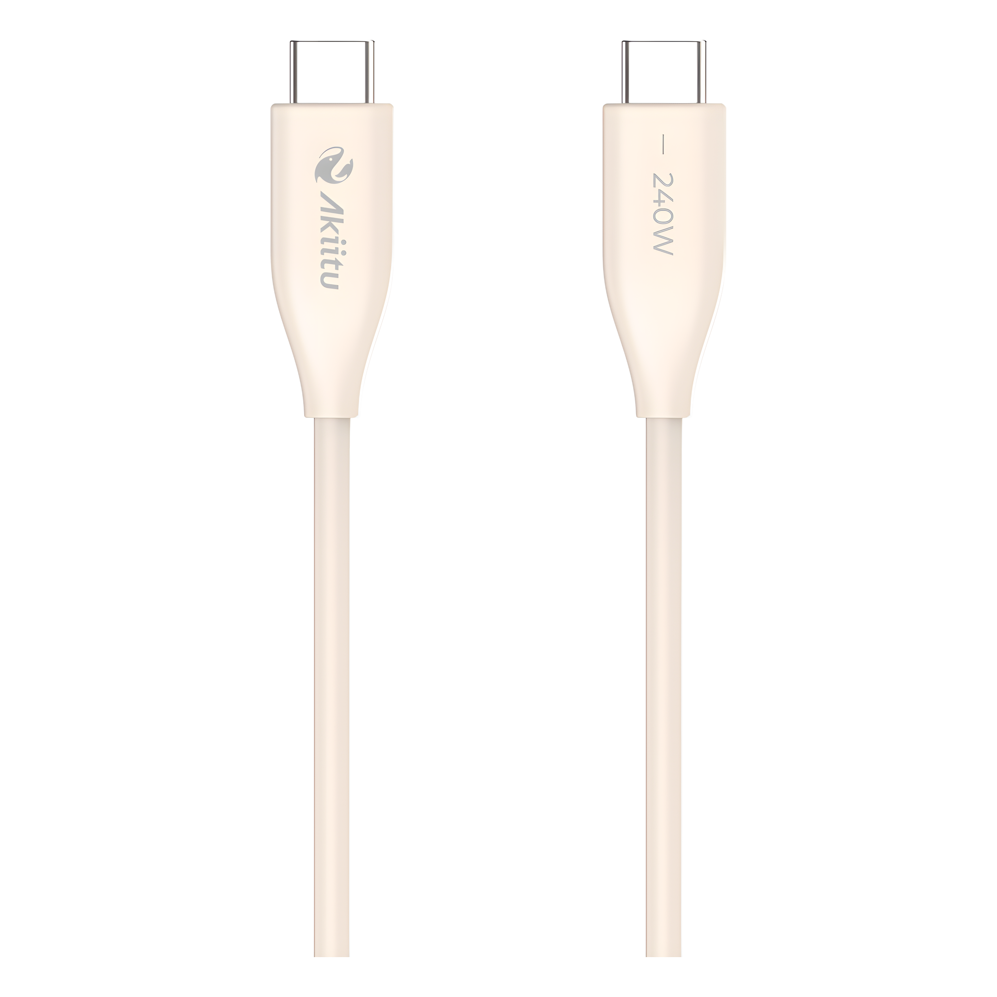 Cable de Carga USB-C a C / 1.5 Metros (4.92 Pies) / Potencia 240W / Fast-Charging / Velocidad Transferencia 480 Mbps / Tecnología GaN (Nitruro de Galio) / Material Silicona No Tóxica / Conector Aluminio Anodizado