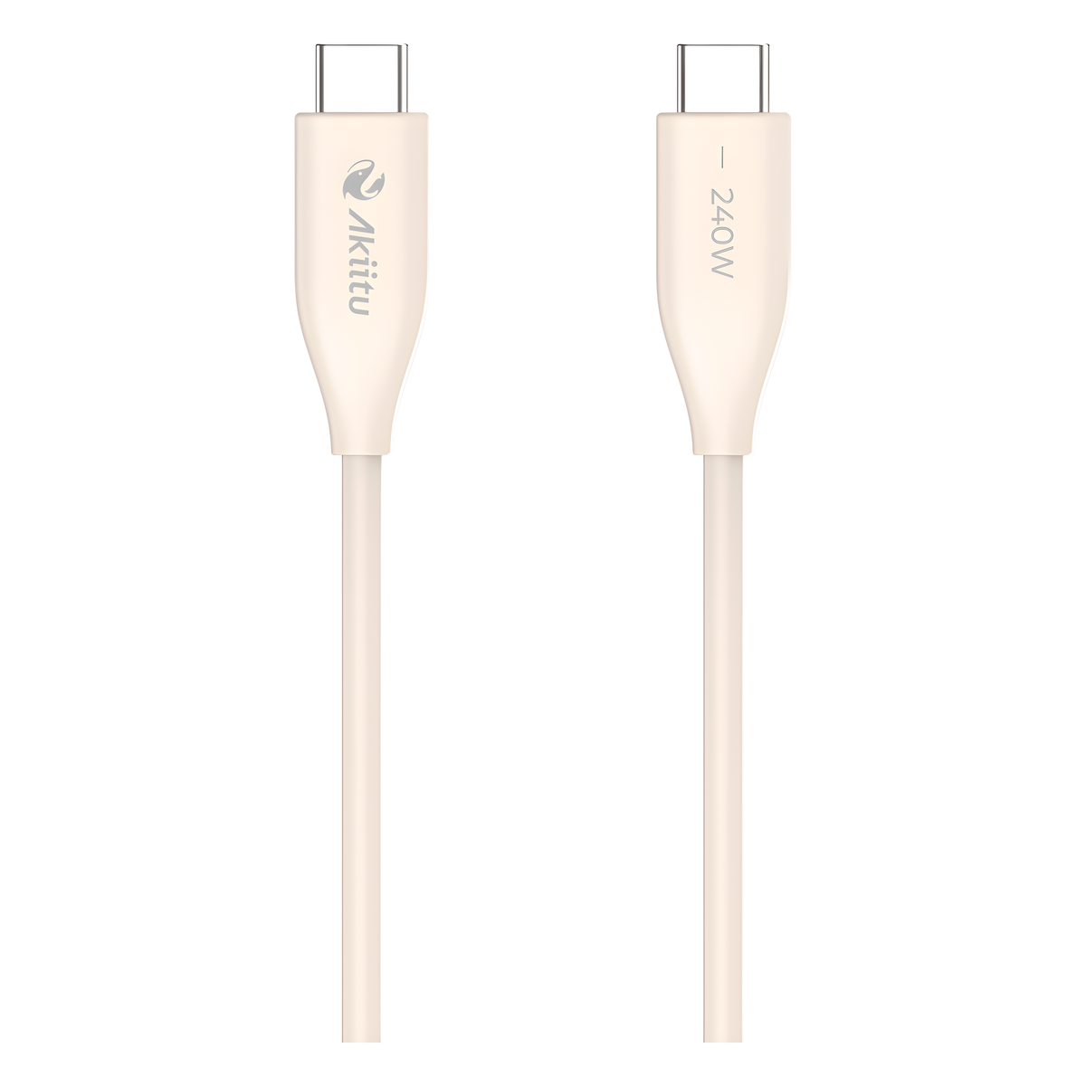 Cable de Carga USB-C a C / 1.5 Metros (4.92 Pies) / Potencia 240W / Fast-Charging / Velocidad Transferencia 480 Mbps / Tecnología GaN (Nitruro de Galio) / Material Silicona No Tóxica / Conector Aluminio Anodizado