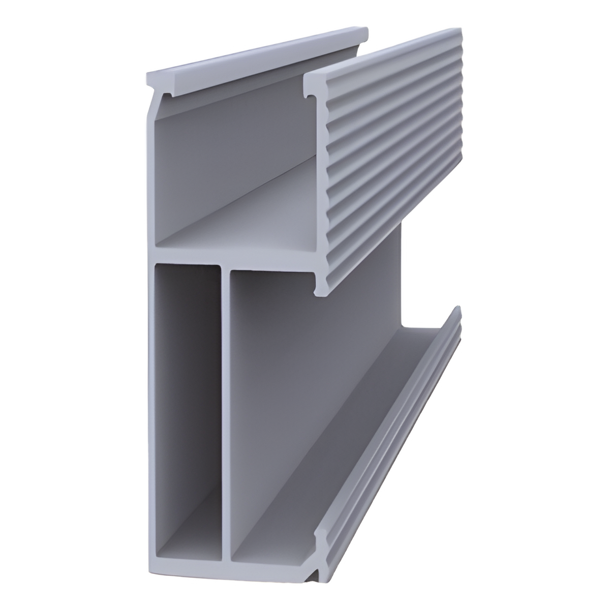Riel 8 para montaje de módulos fotovoltaicos de aluminio anodizado de 4050mm.