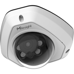 Cámara Mini Domo AI Antivandálica 4K / 8 Megapíxeles / Lente 4 mm / IR 30 m / Starlight 0.012 Lux / Super WDR 120 dB / H.265+ / Micrófono Integrado / SIP / IP67 / IK10 / NDAA