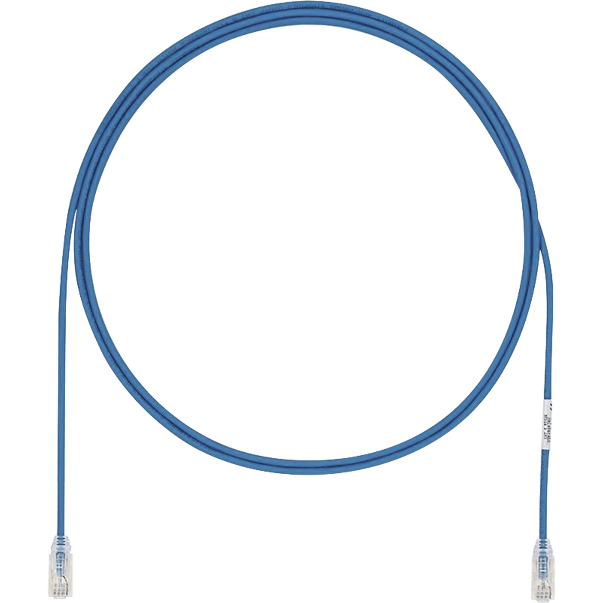 Cable de Parcheo UTP Cat6A, CM/LSZH, Diámetro Reducido (28AWG), Color Azul, 10 Metros (32.81 Pies).