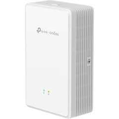 Punto de Acceso GPON de Pared / AX1800 Wi-Fi 6 / 1.8 Gbps / 2 Puertos Gigabit con PoE de Salida / FXS VoIP / Gestión Cloud Omada / Mesh y Roaming