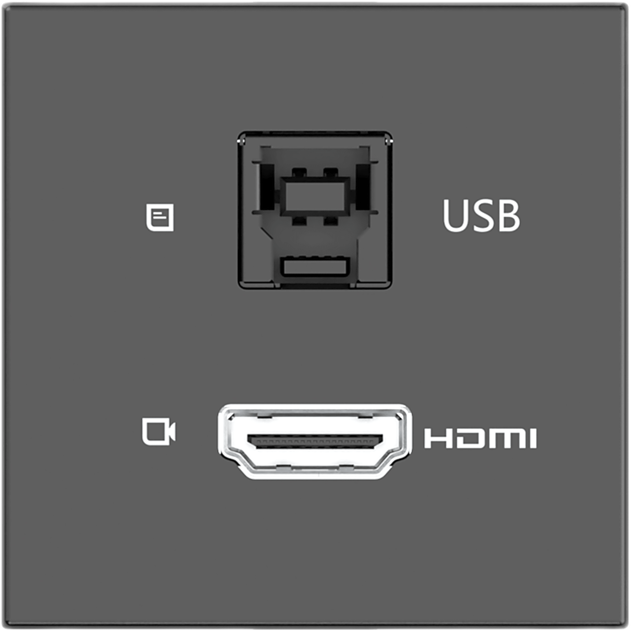 Módulo Pasivo | HDMI + USB Passthrough | 4K@60 (4:4:4) | USB 3.2 Gen 2 10Gbps | Graphite Black
