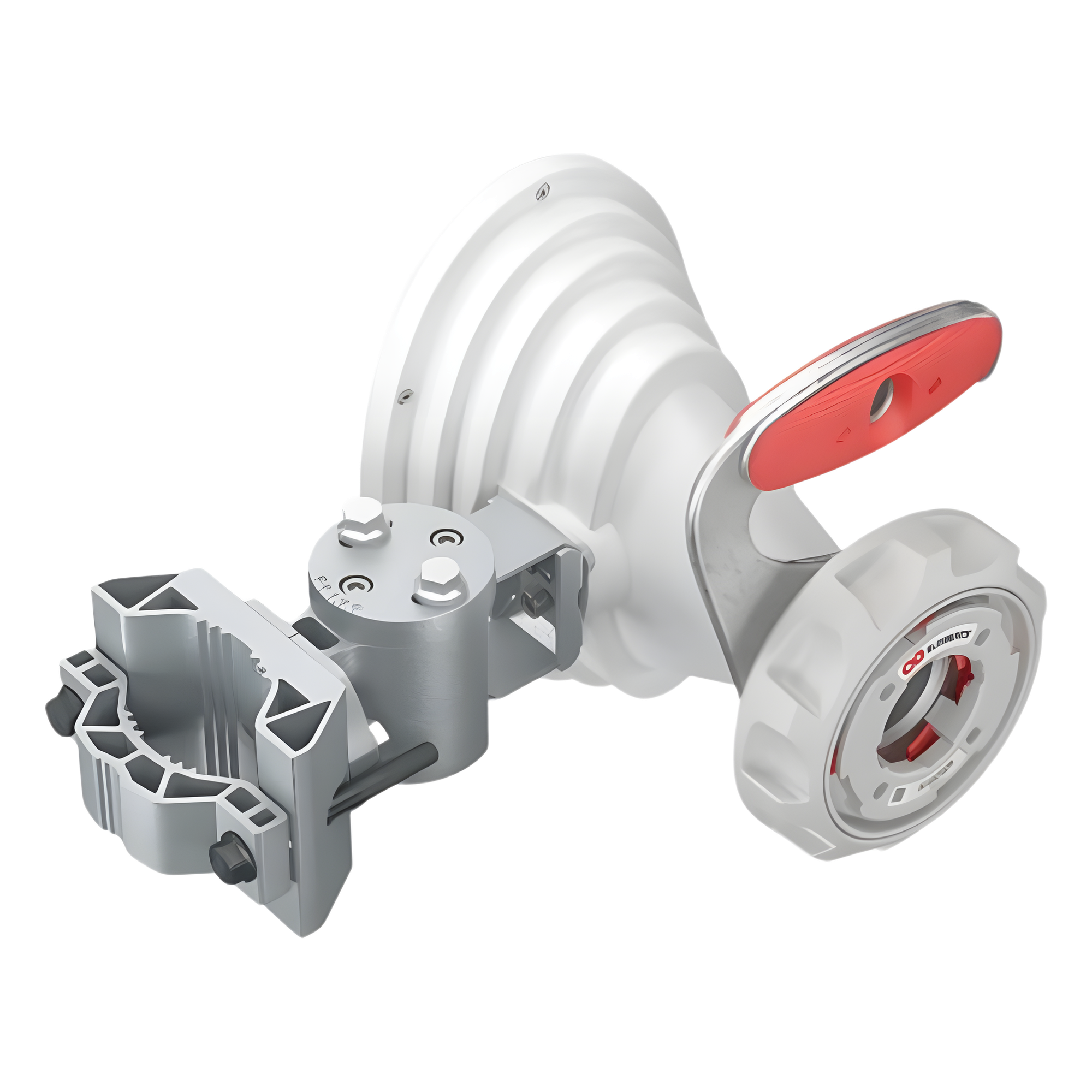 Antena Horn Asimétrica 5 GHz / 17 dBi de Ganancia / Patrón Asimétrico 45° / TwistPort™ Waveguide / IP55 / Montaje UBR / Para Plataformas Inalámbricas Compatibles
