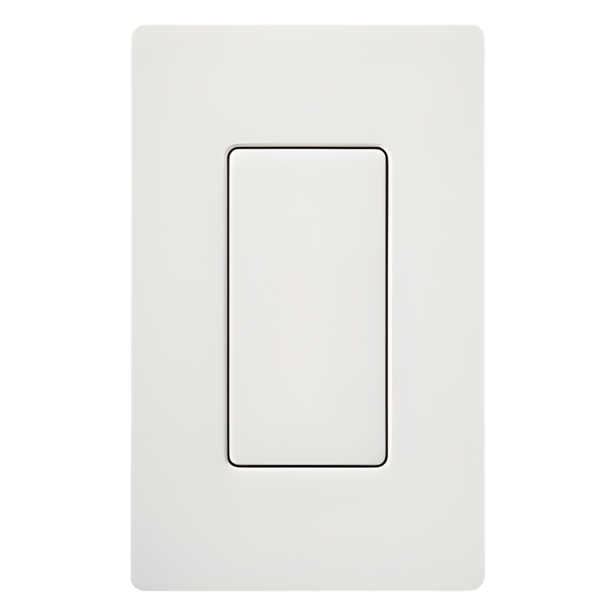 Inserto ciego estilo Designer para cubrir espacios sin usar en placas de pared Lutron Claro y Satin Colors, instalación a presión sin tornillos, color blanco brillante