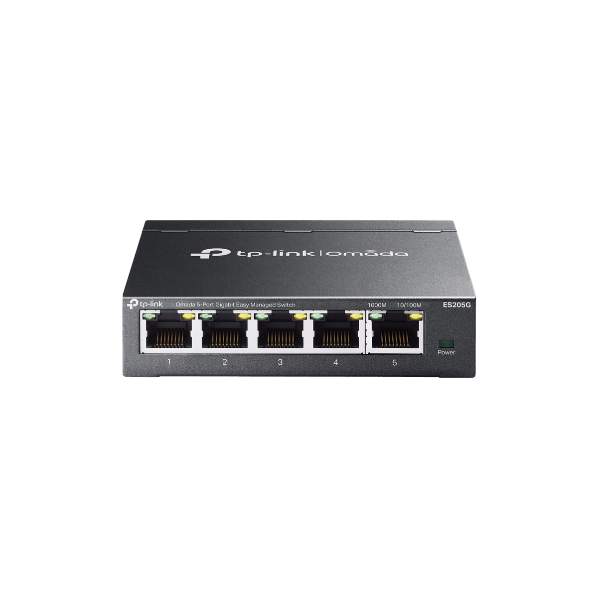 Switch Gestionado Omada SDN / 5 Puertos Gigabit RJ45 / 10 Gbps Capacidad Switching / 7.4 Mpps Forwarding Rate / Gestión Cloud Centralizada / VLAN 802.1Q / QoS 8 Colas Prioridad / Metal Fanless
