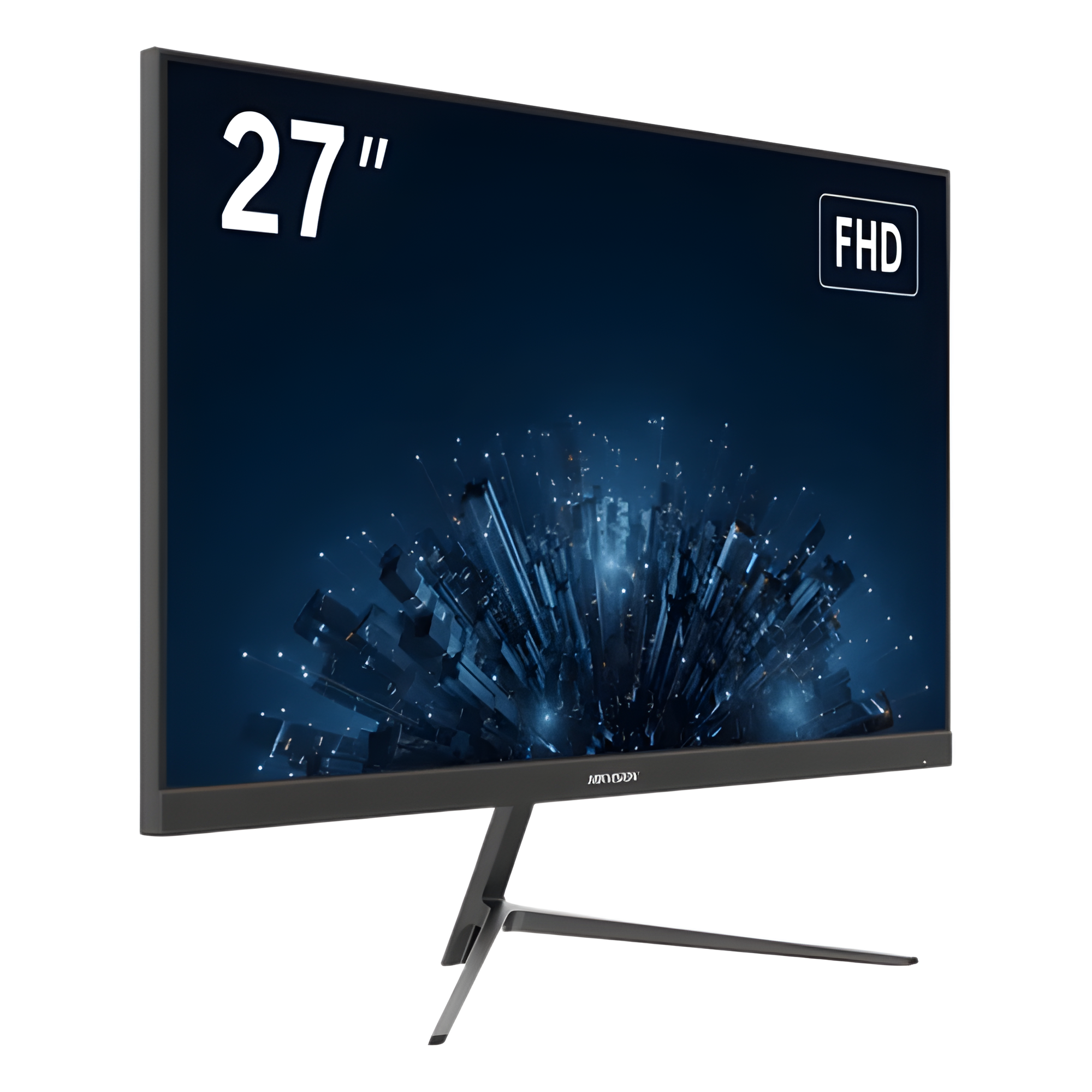 Monitor LED Full HD (1080p) de 27" / Bocinas Integradas / 100 Hz / Ideal para CCTV, Oficina y Hogar / Entrada HDMI-VGA / VESA (100 X 100) / Uso 24/7 / IPS / Ultra Delgado