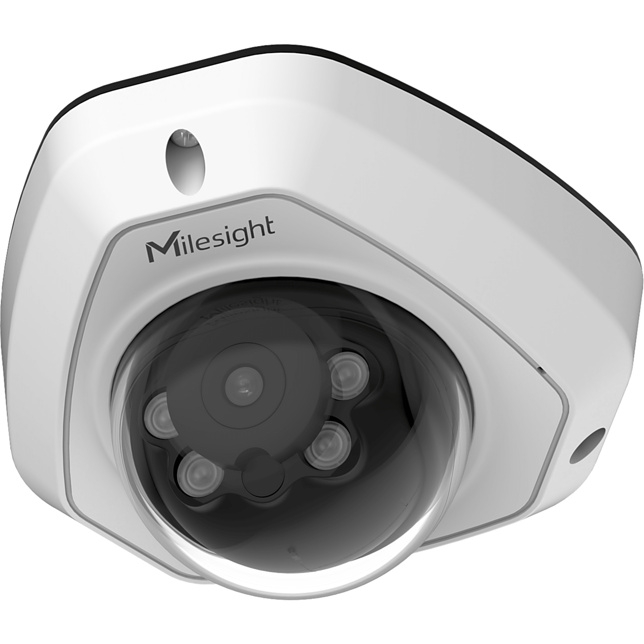 Mini Dome Vandal-proof AI 4MP / 2688x1520 / H.265+ / Starlight 0.005Lux / Super WDR 120dB / Lente 4mm / Micrófono Integrado / SIP / IR 30 m / IP67 IK10 / PoE / NDAA