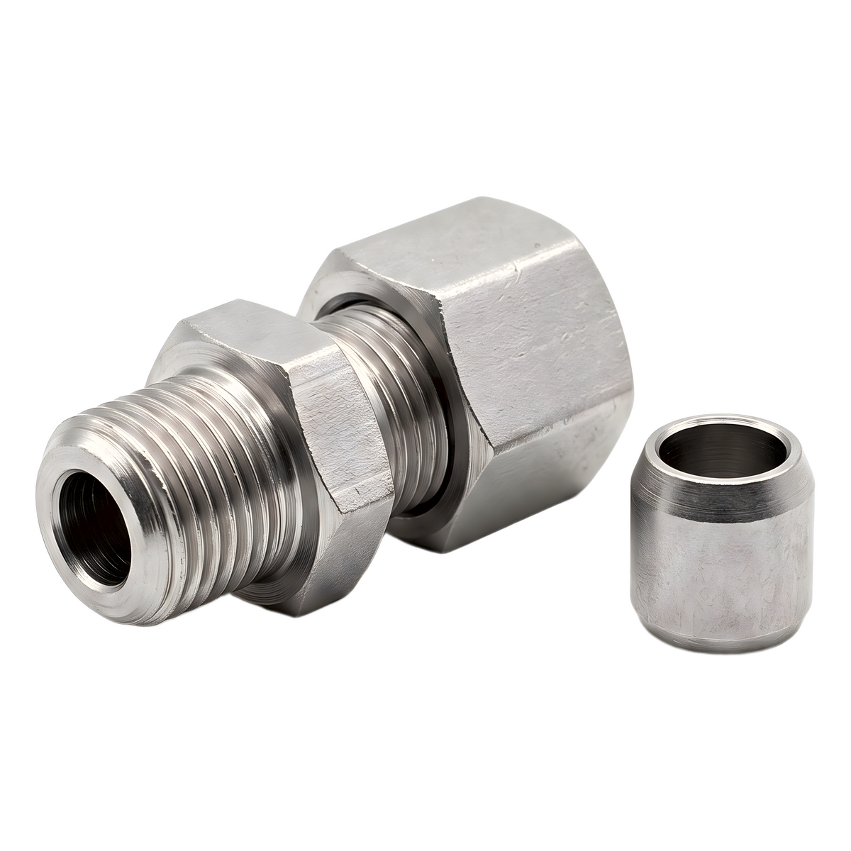 Adaptador para Manguera Piloto de Alta Presión / Sistema Oxeo / DN4 (1/16") / Unión M12 x 1.5 / Cono 24° con O-Ring (DKOL) / 375 bar (5439 psi) / Acero Galvanizado / cULus / FM Approved