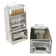 Conector RJ45 para Cable FTP/STP Categoría 5E - Blindado sin pin a tierra