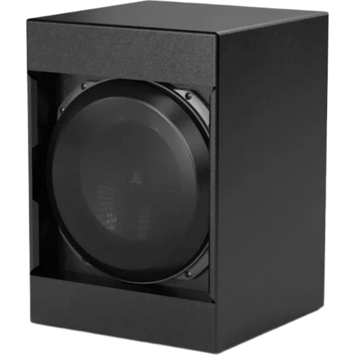 Subwoofer de Cine Personalizado / 13.5″ (343 mm) / Carcasa Sellada Profunda 14″ (356 mm) / Potencia RMS 1000 W / Respuesta 28 Hz-117 Hz / Acabado Texturizado Negro / Rejillas Incluidas / JL Audio Fathom