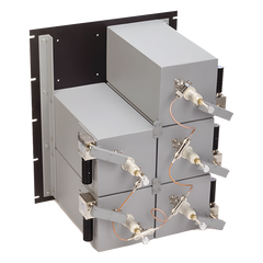 Combinador 440-512 MHz, para 5 Canales, 125 Watt, 200 KHz (min.) de Sep. Tx-Tx, 2 Circ. N Hembra.