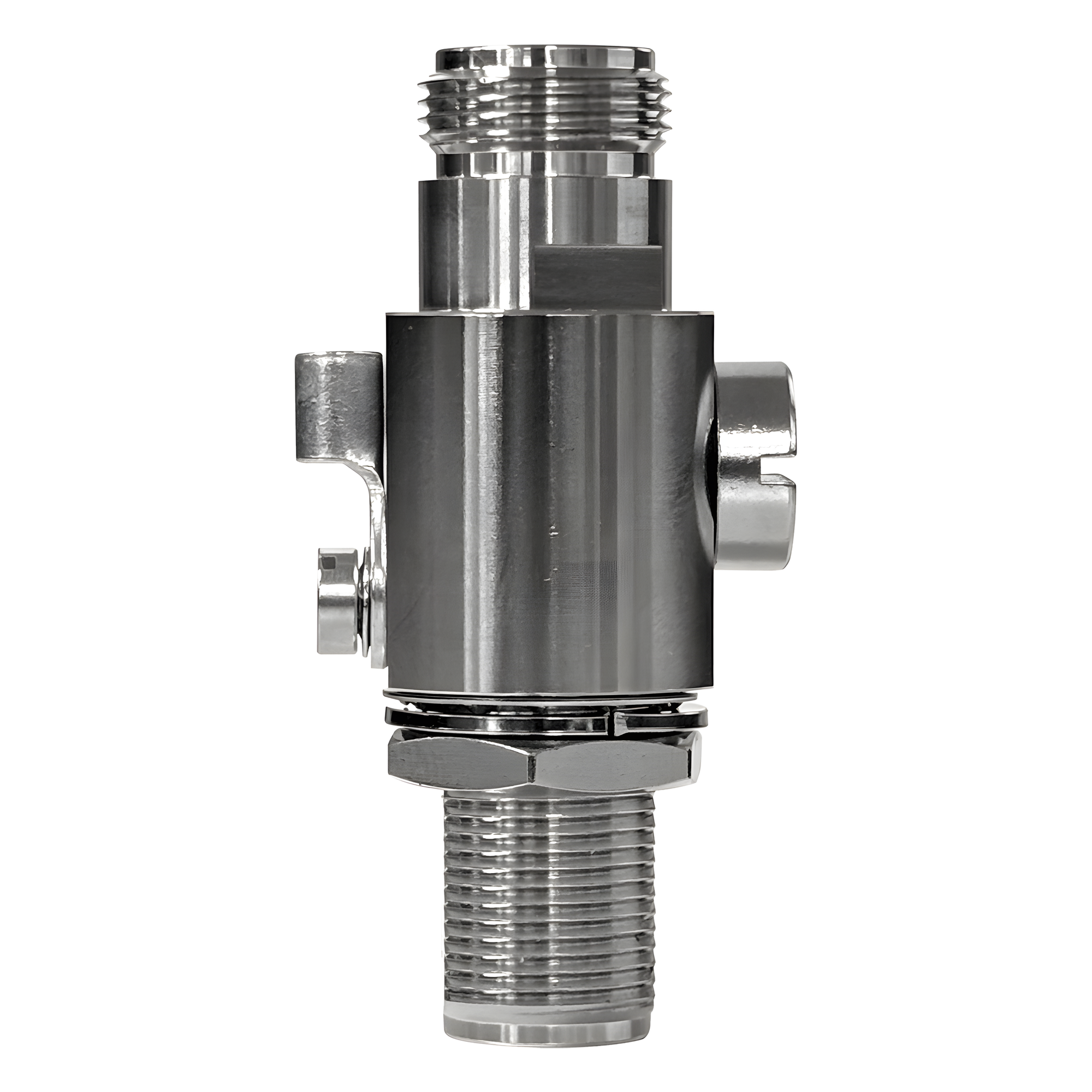 Protector Contra Descargas Eléctricas / Rango de Frecuencia de DC a 5.8 GHz / Impedancia 50&Omega; / Protección Bidireccional / Tubo de Descarga de Gas 90V Reemplazable / Conectores N hembra