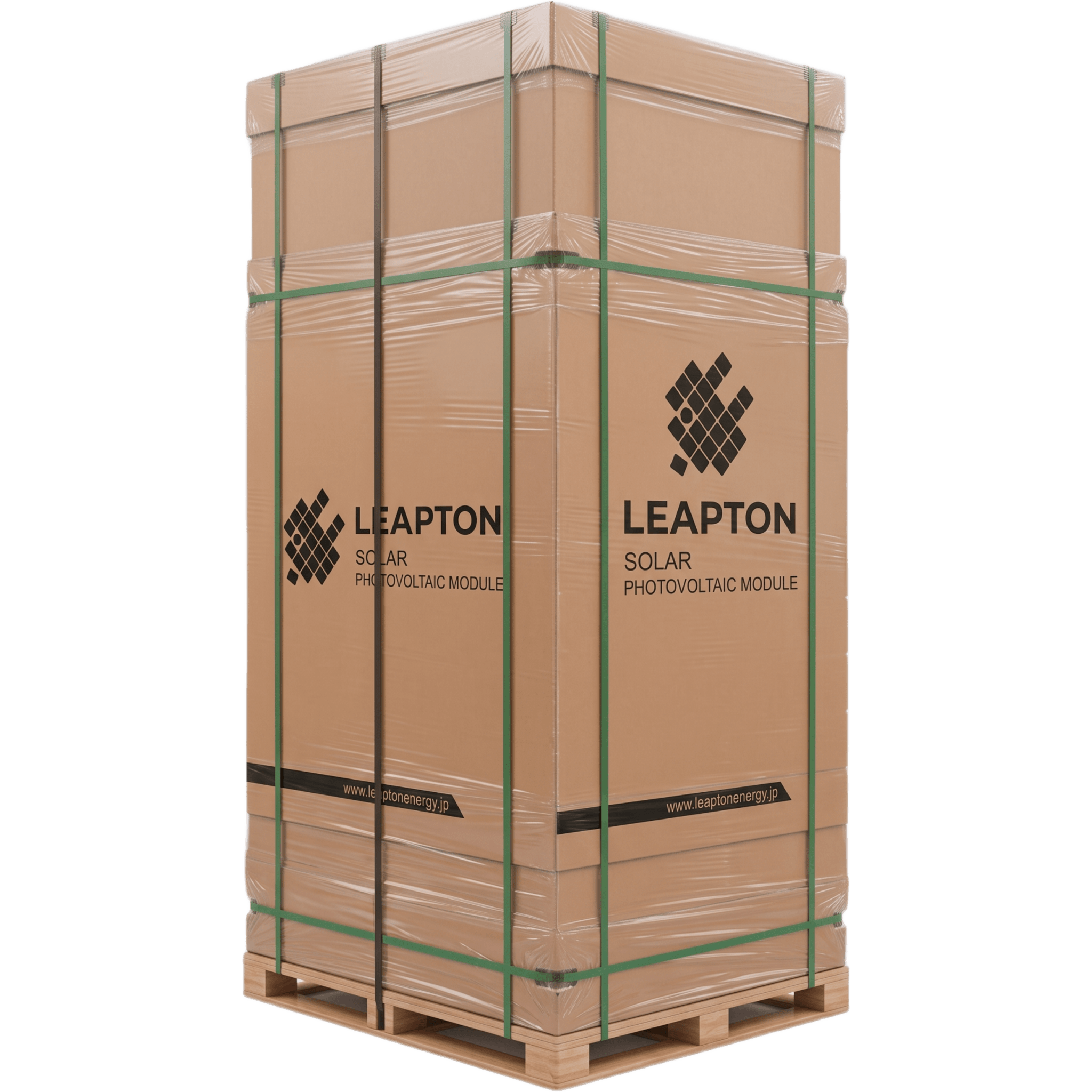 Pallet con 34 piezas de Módulo Solar LP210*210M66NB730W, 730 W BIFACIAL, 49.4 Vcc, Monocristalino TOPCon