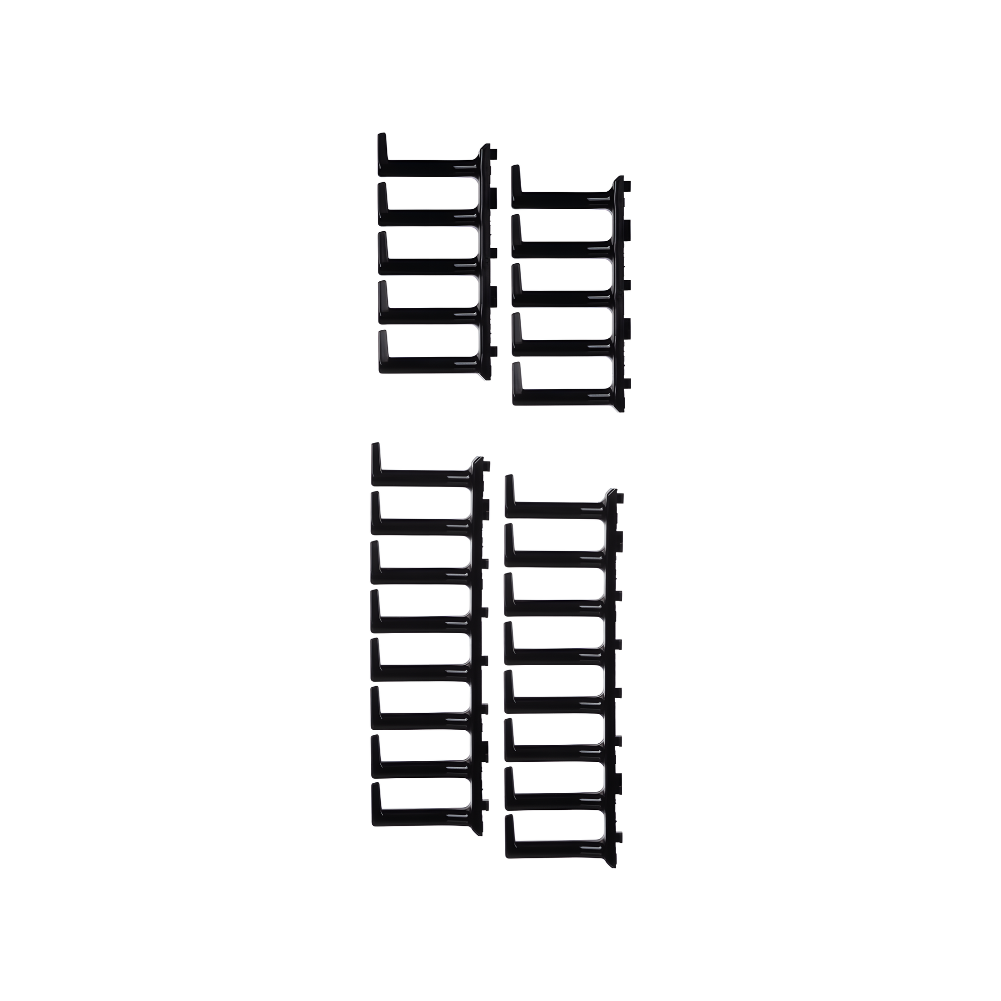 Kit de Dedos Para Administración de Cables en Gabinetes FlexFusion™ Light, de 42 UR,  Dedos de 100 mm de Longitud, Color Negro