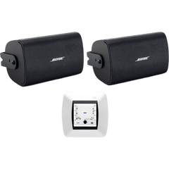 Kit de Audio Residencial | Mando Bluetooth EGI 121010H + Par de Bocinas de Superficie BOSE FS2SE | 2+2W RMS | Negro | IP55