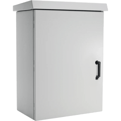 Gabinete Para Exterior OSP ComLine de 12 UR, 600 mm de Ancho, 500 mm de Profundidad De Aluminio, Color Gris Claro Con Protección NEMA 4/12/4X/3/3R; IP66