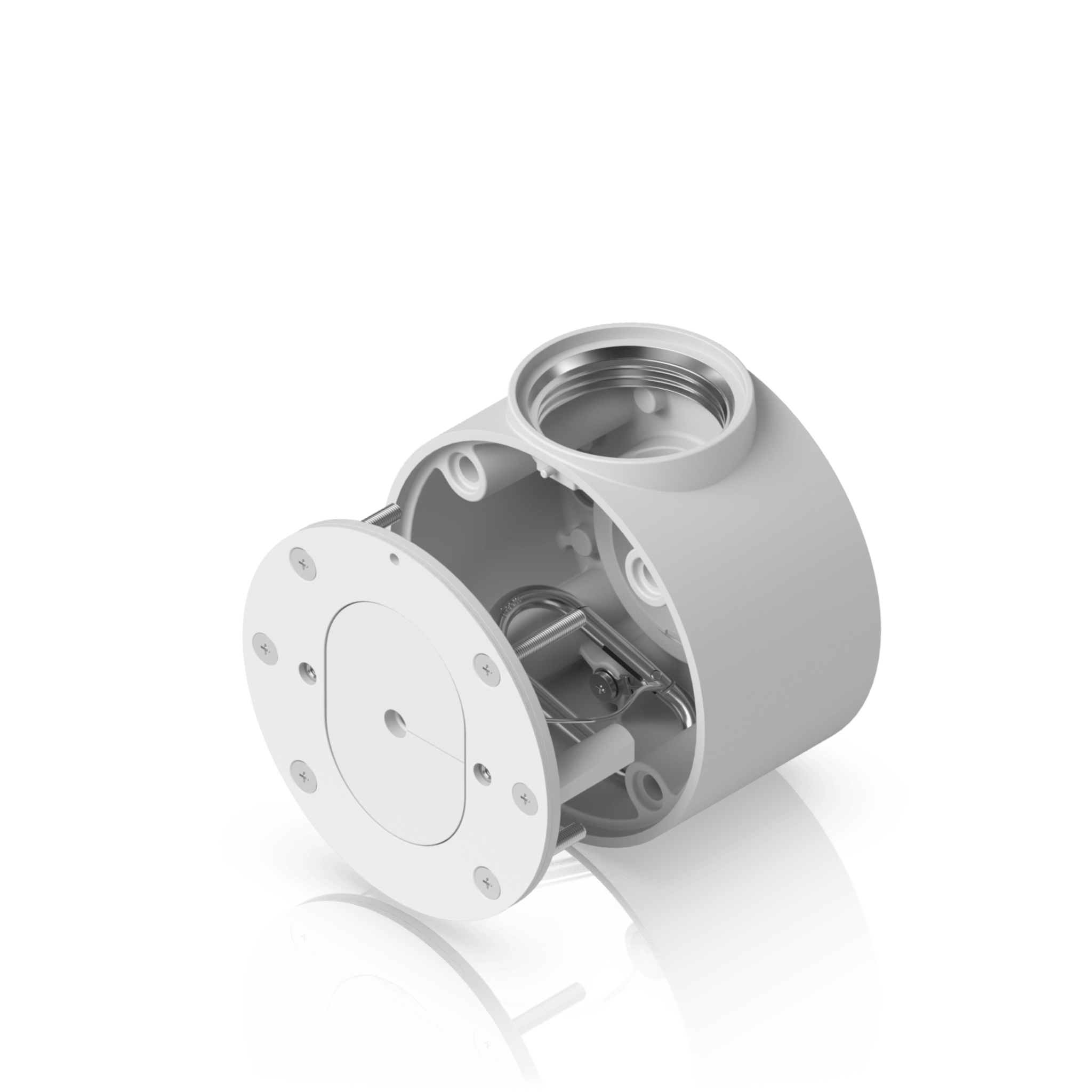 Camera Compact Junction Box – Caja de Conexiones Antimanipulación para Cámaras Compactas Dome y Turret Color Blanco