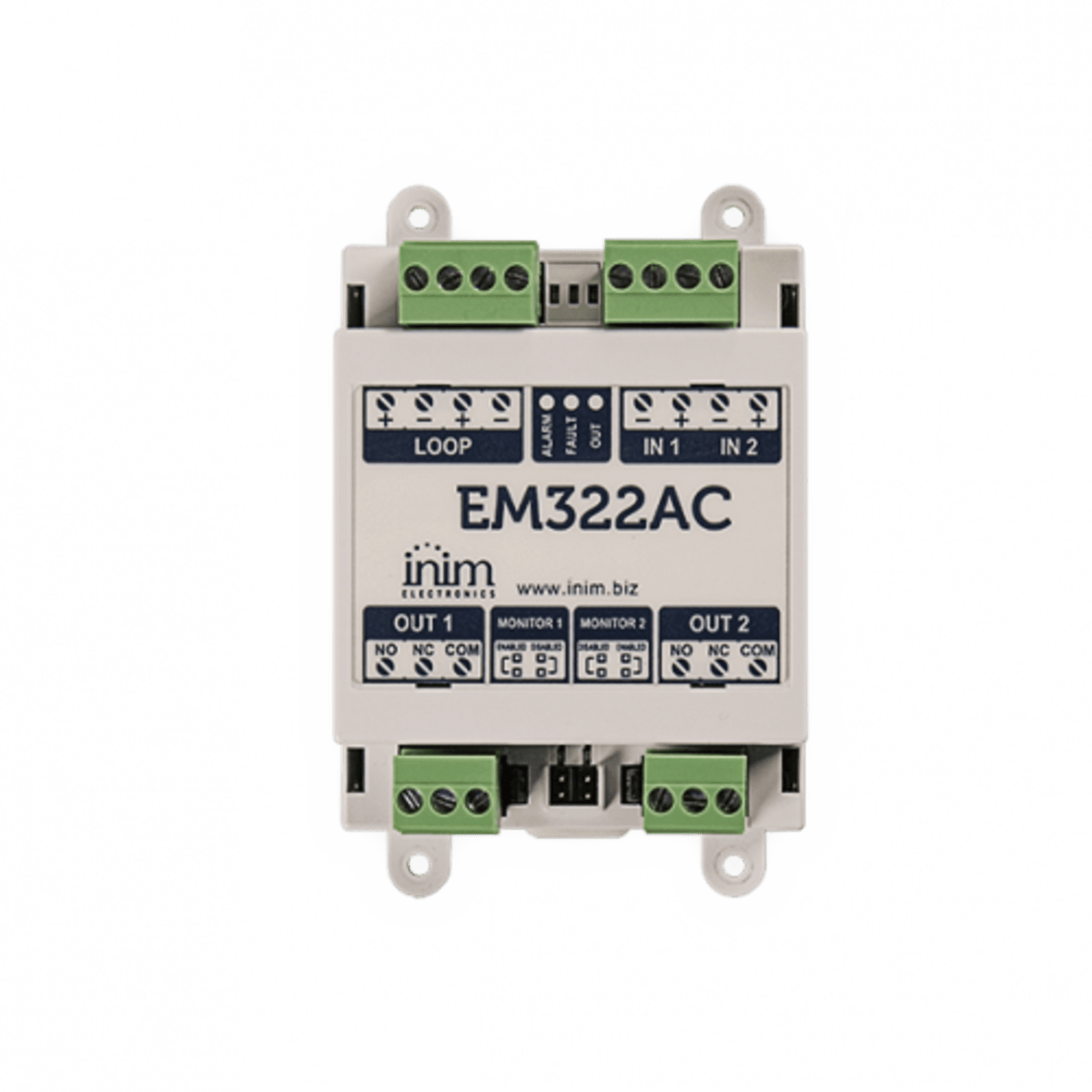 Módulo de Control | 2 Entradas Supervisadas | 2 Salidas de Relé 230 VCA | Tecnología LoopMap | Autodireccionamiento  | Aislador de cortocircuito incluido