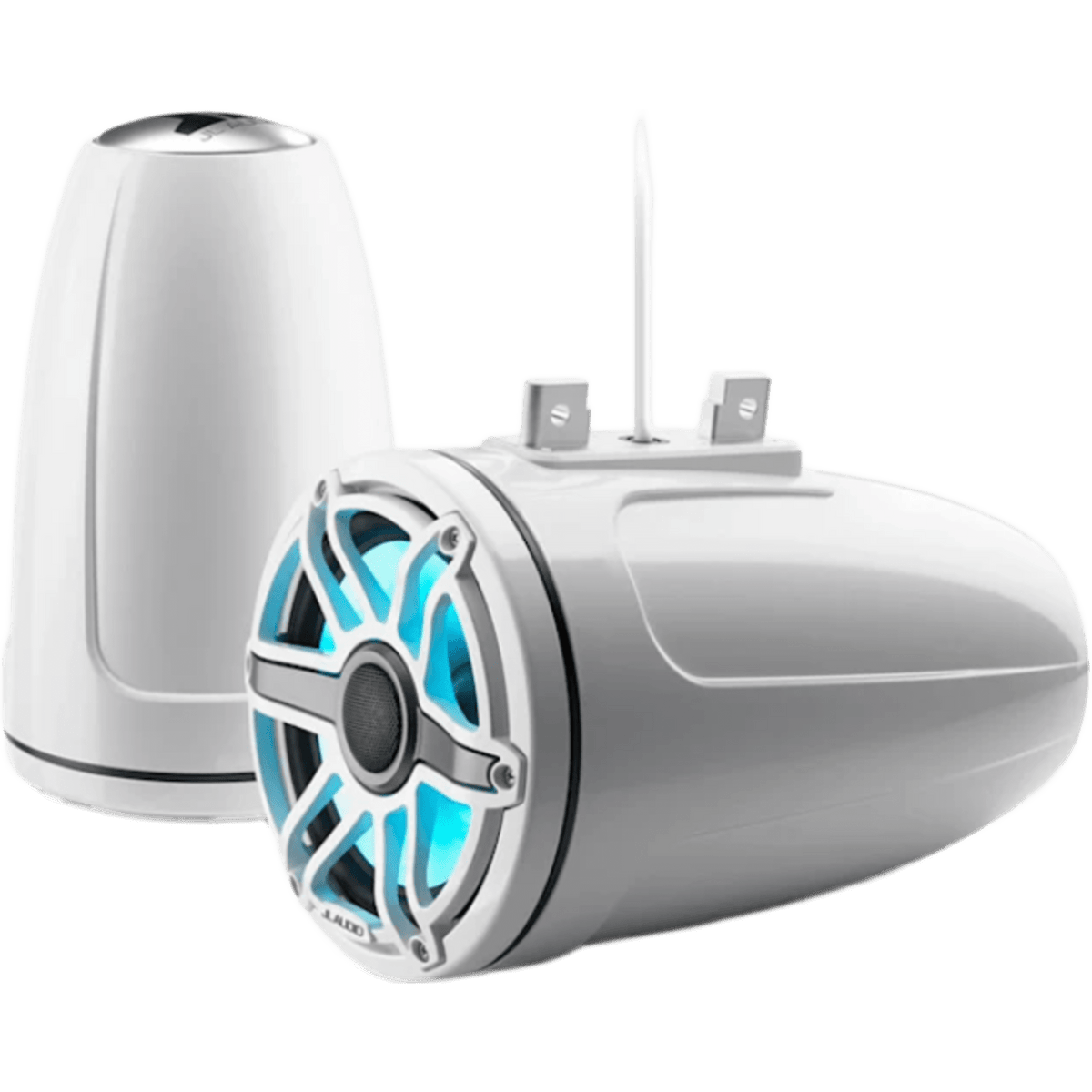 Bocinas Cerradas para Torre / JL Audio M6 / 7.7" / Coaxial Cerrado / LED Transflective™ / Rejilla Deportiva Blanca / 100 W RMS / 4 &Omega; / 45 Hz-25 kHz / 91 dB / Colores Blanco Clásico, Blanco Deportivo o Titanio